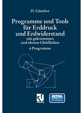 预订 Programme und Tools für Erddruck und Erdwiderstand mit gekrümmten und ebenen Gleitflächen: 6 Programme: 97835280