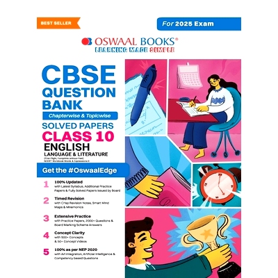 预订 Oswaal CBSE Question Bank Class 10 English Language & Literature, Chapterwise and Topicwise Solved Papers For Board