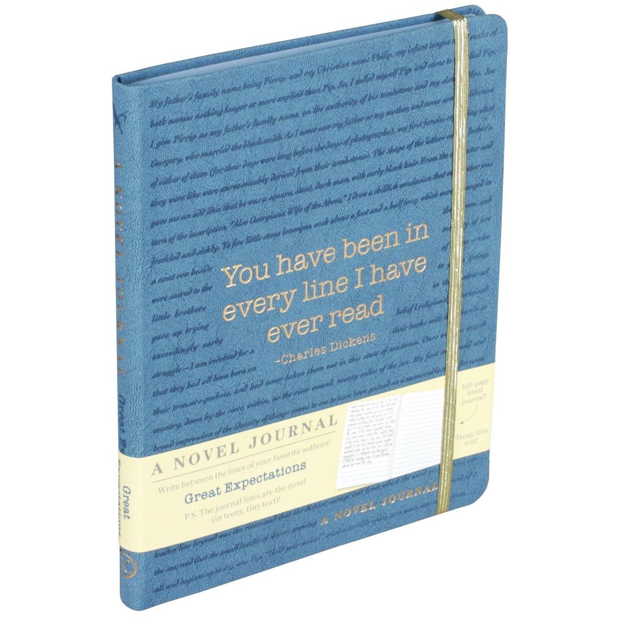 横线即原文 文学名著笔记本：远大前程 狄更斯 软精装皮质封面Word Cloud系列周边 A Novel Journal: Great Expectations英文原版