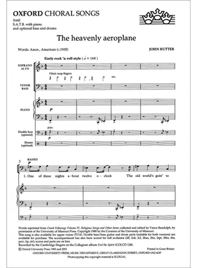 预订 The heavenly aeroplane 天空飞机：合唱器乐伴奏的简易摇滚风格: 9780193415157