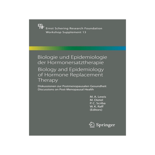 预订 Biologie und Epidemiologie der Hormonersatztherapie - Biology and Epidemiology of Hormone Replacement Therapy