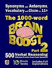 [预订]Synonyms and Antonyms, Vocabulary and Cloze: The 1000 Word 11+ Brain Boost Part 2: 500 more CEM styl 9781515250081