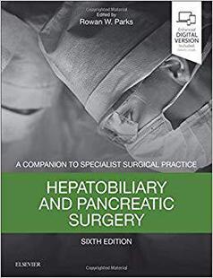 Surgery 预售 Pancreatic and 肝胆胰外科学 Hepatobiliary