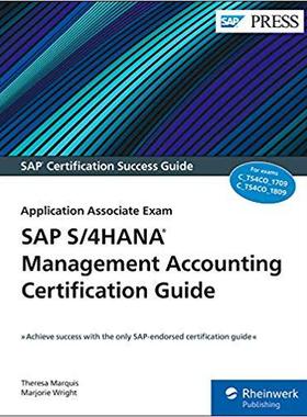 【预售】SAP S/4hana Management Accounting Certification Guide: Application Associate Exam