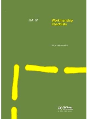 预订 HAPM Workmanship Checklists 聚丙烯酰胺工艺清单: 9781138408791