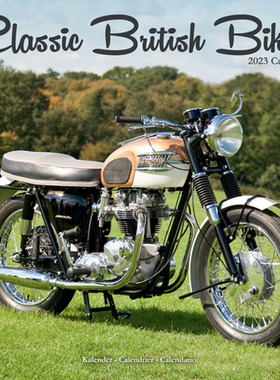 【预订】2023 Classic British Bikes Wall Calendar 9781839418297