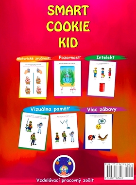 预订 Smart Cookie Kid pre 3-4 ročné deti Pozornosť a koncentrácia Vizuálna pamäť Viacnásobné inteli