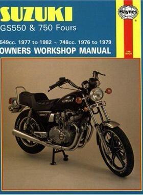 [预订]Suzuki GS550 (77 - 82) & GS750 Fours (76 - 79) Haynes Repair Manual 9780856969461
