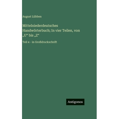 预订 Mittelniederdeutsches Handwörterbuch; In vier Teilen, von 