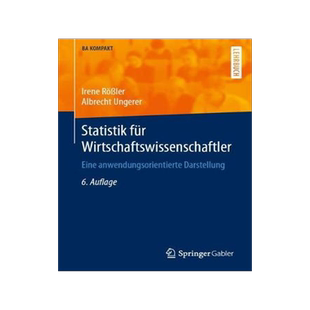 预订 Statistik Fur Wirtschaftswissenschaftler: Eine Anwendungsorientierte Darstellung