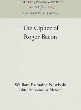 [预订]The Cipher of Roger Bacon 9781512813340