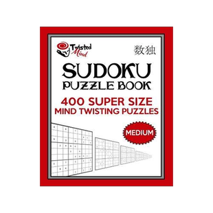 [预订]Twisted Mind Sudoku Puzzle Book, 400 Medium Super Size Mind Twisting Puzzles: One Gigantic Puzzle Pe 9781542401647