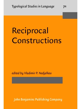 预订 Reciprocal Constructions, 4 Vol. Set 相互结构,四卷套: 9789027229830