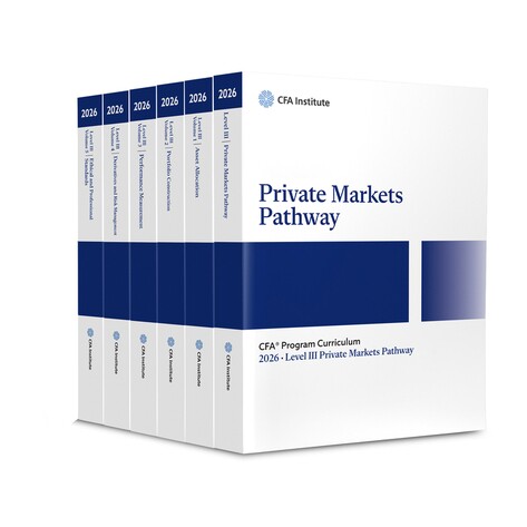 预订 2026 CFA Curriculum Level 3 Pathway 2 Box Set (Private Markets) 注册金融分析师课程第3级途径2 2026 盒装（私募市场）