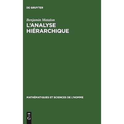 预订 L’analyse hiérarchique: 9783111172750