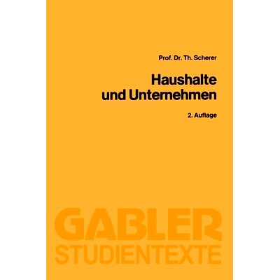 预订 Haushalte und Unternehmen: 9783409021241