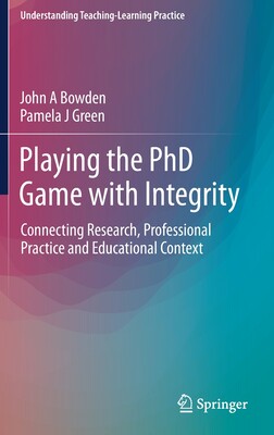 【预订】Playing the PhD Game with Integrity