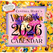 复古插画 送卡片和年历 进口日历 Cynthia 英文原版 维多利亚风2026年挂历 Victoriana Hart’s Hart Wall Calenda