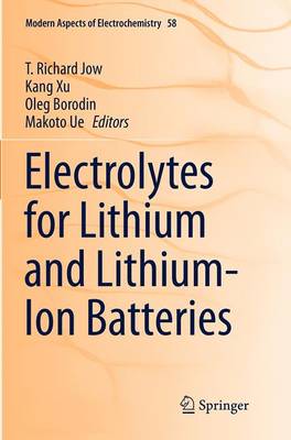 【预订】Electrolytes for Lithium and Lithium-Ion Batteries