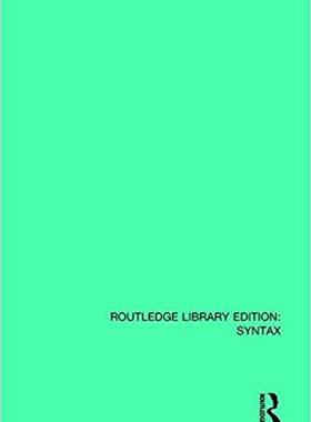 【预售】Theory of Complementation in English Syntax