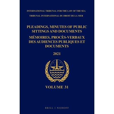 预订 Pleadings, Minutes of Public Sittings and Documents / Mémoires, procès-verbaux des audiences publiques et documen