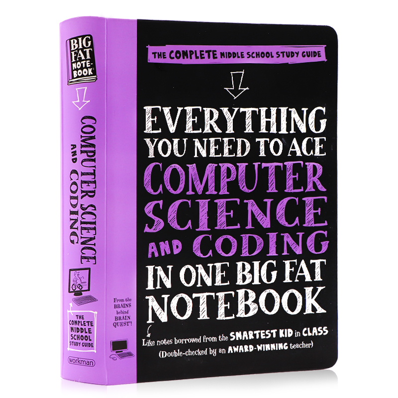 现货 美国少年学霸笔记计算机与编程英文原版Everything You Need to Ace Computer Science Coding in One Big FatNotebook