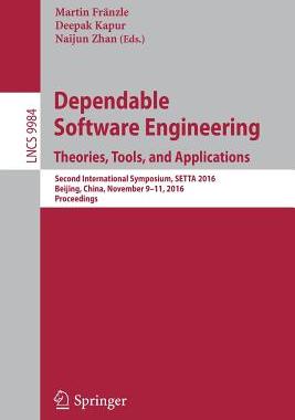预订 Dependable Software Engineering: Theories, Tools, and Applications