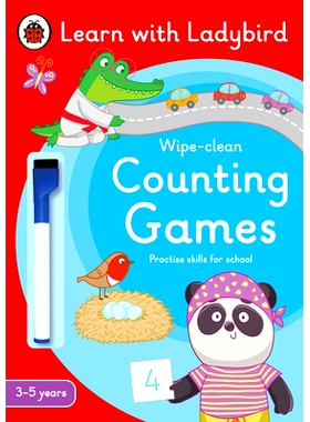 预订 Counting Games: A Learn with Ladybird Wipe-clean Activity Book (3-5 years): Ideal for home learning (EYFS): Ideal f