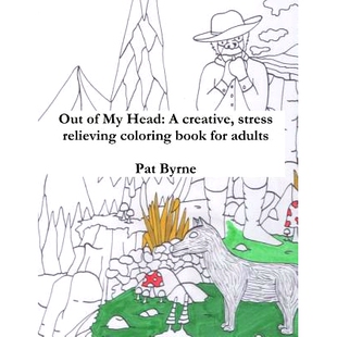 预订 Out of my Head: A creative, stress relieving coloring book for adults: Adult coloring book, Art therapy, Therapeuti