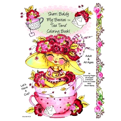 预订 Sherri Baldy My-Besties Tea Time Coloring Book: 9781945731068