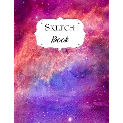 预订 Sketch Book: Galaxy Sketchbook Scetchpad for Drawing or Doodling Notebook Pad for Creative Artists #2 Purple Pink: