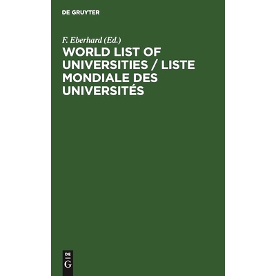 预订 World List of Universities / Liste Mondiale des Universités: 9783112420317