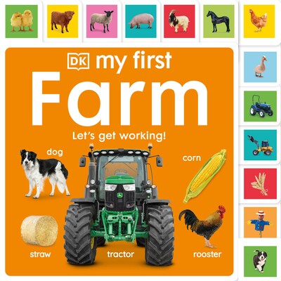 预订 我的农场启蒙书:让我们开始工作吧! 农场牧场生活 My First Tabbed Board Book 英文 My First Farm: Let's Get Working!