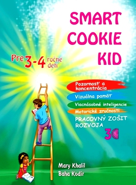 预订 Smart Cookie Kid pre 3-4 ročné deti Pracovný zosit rozvoja 3C: 9798869369000