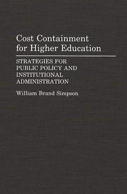 [预订]Cost Containment for Higher Education 9780275940669