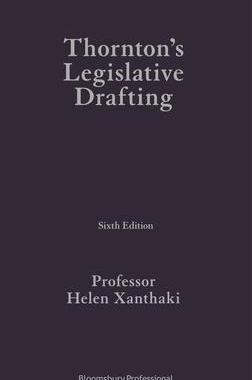 [预订]Thornton’s Legislative Drafting 9781526518910