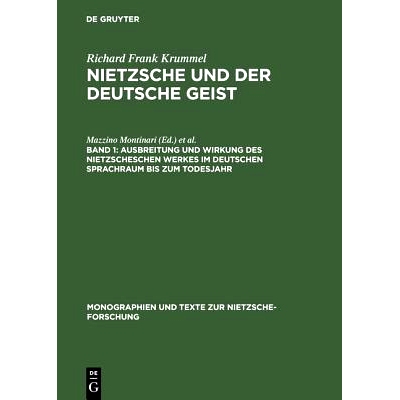 预订 Ausbreitung und Wirkung des Nietzscheschen Werkes im deutschen Sprachraum bis zum Todesjahr: Ein Schrifttumsverzeic