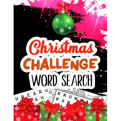 预订 Christmas Challenge Word Search: Cleverly Hidden Word Searches for Adults, Teens, Scrooge Puzzle Book, Word Search