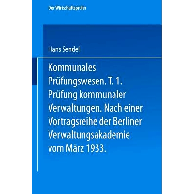 Erster Teil Prüfung kommunaler Verwaltu