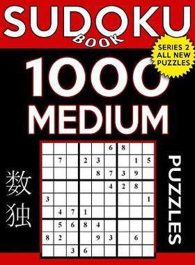 [预订]Sudoku Book 1,000 Medium Puzzles: Sudoku Puzzle Book With Only One Level of Difficulty 9781545079256