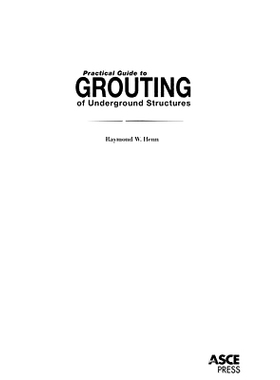 预订 Practical Guide to Grouting of Underground Structures 地下结构灌浆实用指南: 9780784411322