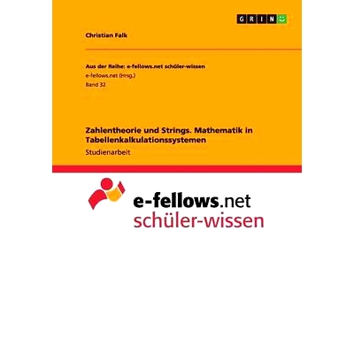 预订 Zahlentheorie und Strings. Mathematik in Tabellenkalkulationssystemen: 9783656590910