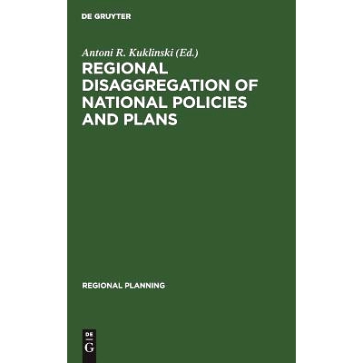 预订 Regional disaggregation of national policies and plans: 9783111277950