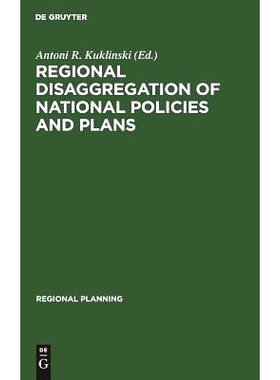 预订 Regional disaggregation of national policies and plans: 9783111277950