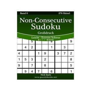 [预订]Non-Consecutive Sudoku Grodruck - Leicht Bis Extrem Schwer - Band 6 - 276 Ratsel 9781511988803