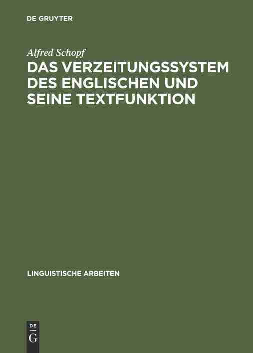 【预订】Das Verzeitungssystem des Englischen und seine Textfunktion 9783484301405