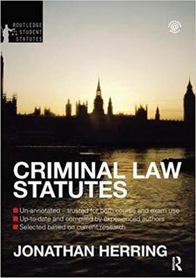 【预售】Criminal Law Statutes 2012-2013