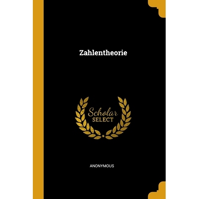 预订 Zahlentheorie: 9780274397068