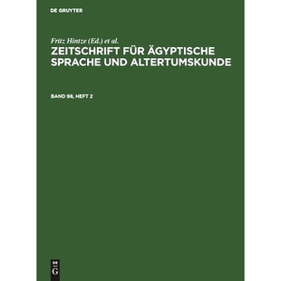 Spr. Bd. 预订 Zaes Ägypt. 9783112487693 Zeitschr.