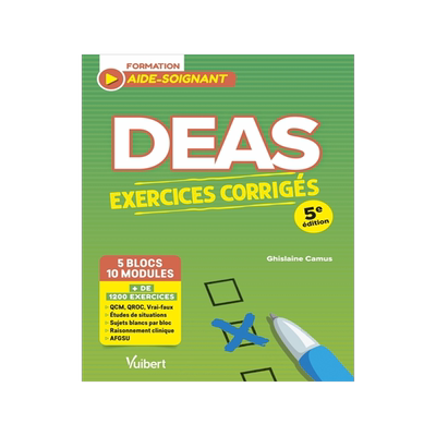 预订 DEAS formation aide-soignant, 5 blocs, 10 modules : exercices corrigés